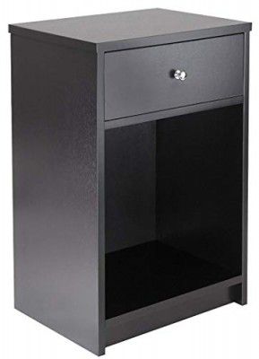 MAMTA DECORATION MDF Bedside Table with Drawers for Bedroom Living Room End Tables