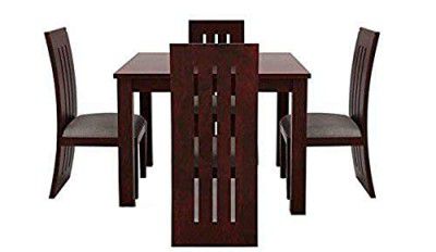 Mamta Decoration Sheesham Wood Furniture Dining Table with Four Chair (Mahogany)