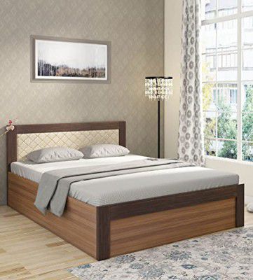 MAMTA DECORATION Engineered Wood Queen Size Bed with Box Storage (Exotic Teak Finish)