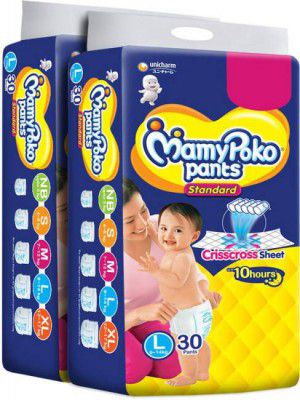 MamyPoko Standard Diapers Combo - L  (60 Pieces)