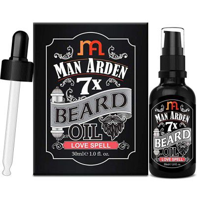 Man Arden 7X Beard Oil 30ml (Love Spell) - 7 Premium Oils Blend Supports Beard Growth & Nourishment