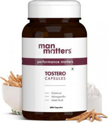 Man Matters Testosterone Booster For Men | For Strength, Stamina & Muscle Growth (120 mg)