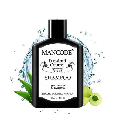 Mancode Anti Dandruff Shampoo Men Prevent Dandruff Healthier Hair and Scalp Itch Free No Mineral Oil Neem Extract 200 ml Hair Shampoo Men (Pack of 1)