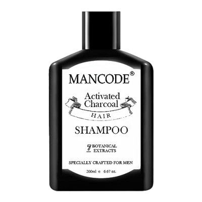 Mancode Charcoal Hair Shampoo For Men, Infused  200Ml