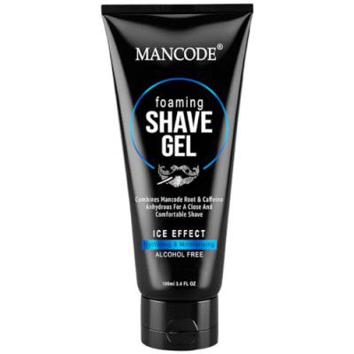 Mancode Foaming Shave Gel for Men, 100ml, Alcohol Free, Extra Sensitive Formula, Hydrating, Smooth Shave, Minimizes Razor Burn, 1 Pack