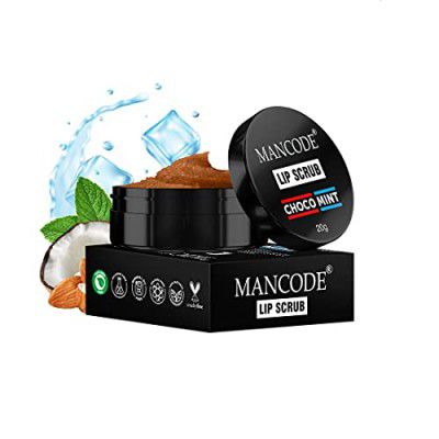 Mancode Lip Scrub Brightening Dark Lips for Men | Heals Dry & Chapped Lips | 20gm