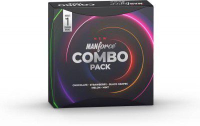 MANFORCE Combo Lubricated Dotted Condom (20 Sheets)