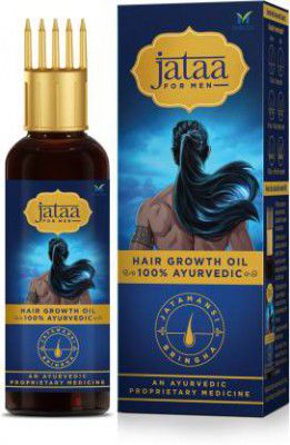 Marico Jataa For Men Ayurvedic Hair Oil, Hairfall Control Bhringraj Hair Oil (100 ml)