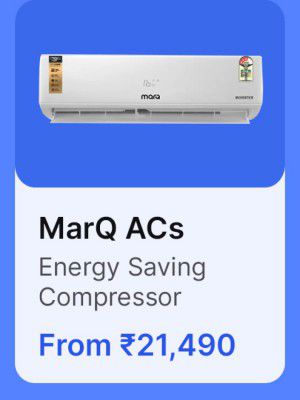 MarQ ACs from Rs. 21490 in Flipkart Big Billion Days Sale.