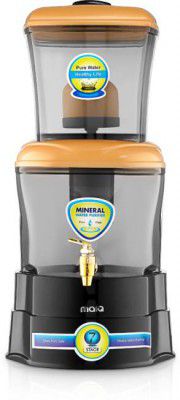 MarQ by Flipkart BePure Zinc 25 L Gravity Based + UF Water Purifier (Black Gold)