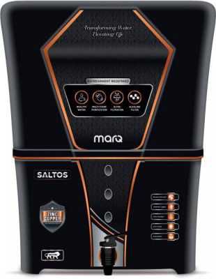 MarQ by Flipkart Innopure Black Soltos India 1st BIS (IS 16240 :2023) CM/L8100159306 12 L RO + UV + UF + TDS + ALK + Copper Water Purifier  (Black)