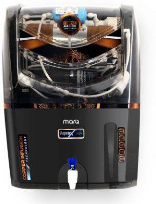 MarQ by Flipkart innopure Crux 12 L RO + UV + UF + Copper + TDS Control Water Purifier  (Black)