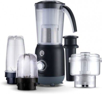 MasterChef Power Blender MJ 04 400 W Juicer Mixer Grinder with Chopper (4 Jars, Black)