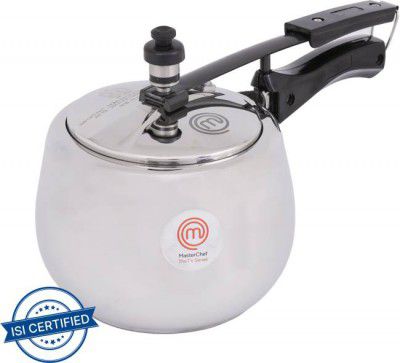 MasterChef Signature 3 L Inner Lid Induction Bottom Pressure Cooker  (Stainless Steel)