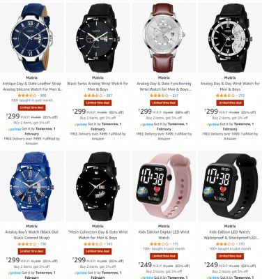 Matrix Watch Starts ₹199