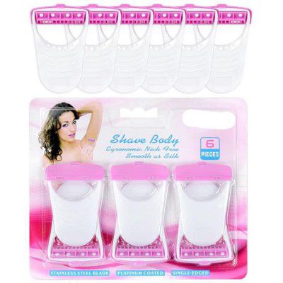 Max Body Shaver Razor Pack of 6 Body Razor Hair Removal Razor Pack of 6