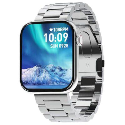 Maxima Typhoon Smart Watch (Silver Solid Link Chain)