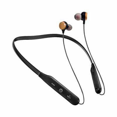 MAXOBULL Tone LB-02G Bluetooth Wireless Neckband with Magnetic Ear Buds with Powerful Bass Water and Dust Resistant Music Upto 20 Hours Light Weight Bluetooth 5.0 Dual Connectivity - Gold