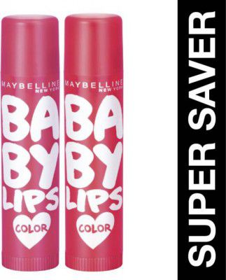 MAYBELLINE NEW YORK Baby Lips Cherry Kiss & Berry crush  (Pack of: 2, 31.2 g)