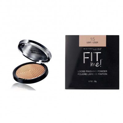 Maybelline New York Face Studio Master Chrome Metallic Highlighter, Molten  Gold,  & Maybelline New York Fit me Loose Finishing Powder, 15 Light,  20g Price in India & Offers