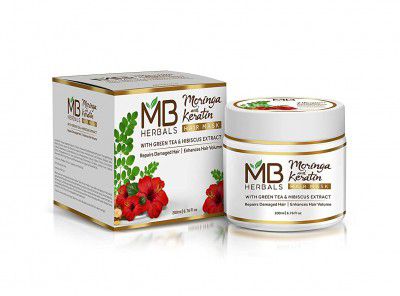 MB Herbals Moringa and Keratin Hair Mask | Green Tea and Hibiscus extract 200ml