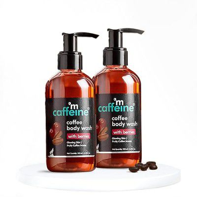 mCaffeine Coffee Body Wash with Berries - Value Pack of 2