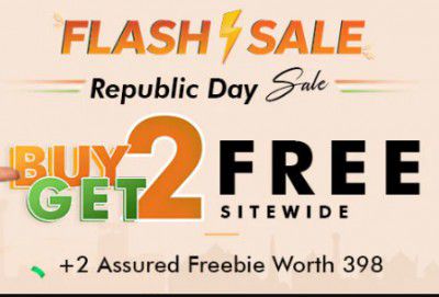 mCaffeine Republic Day Sale | Buy 2 Get 2 Free + 2 Freebies worth ₹398 + Cashback Offer