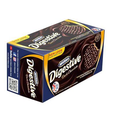 McVities (Uk) Imported Dark Choco Digestive Biscuit With Goodness Of Whole Meal | Delicious & Healthy Cookie, No Artifical Colour And No Hydrogenated Vegetable Oil, 200G