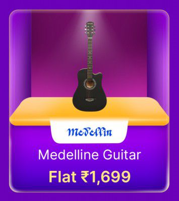 Medelline Guitar @ Flat 1699 in Flipkart Billion Days Sale  