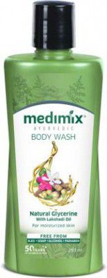 MEDIMIX Ayurvedic Body Wash Natural Glycerine with Lakshadi Oil (250 ml)