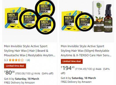 Men Invisible Beauty Product Minimum 50% Off