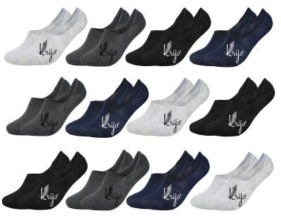 Mens and Womens Combed Cotton Loafer Socks with Anti-Slip Silicon