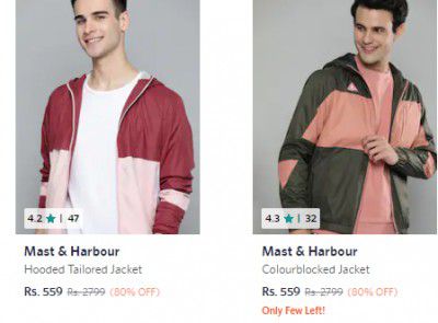 Mens Jackets Upto 80% Off