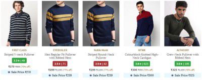 Men's Sweaters & Cardigans minimum 70% off