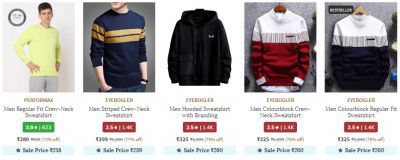 Men's Sweatshirt & Hoodies minimum 70% off