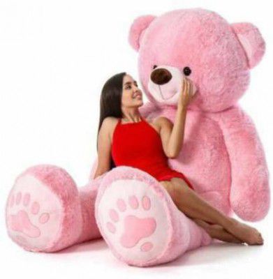 MentalLook stuffed toys 4 feet pink teddy bear - 125 cm  (Pink)