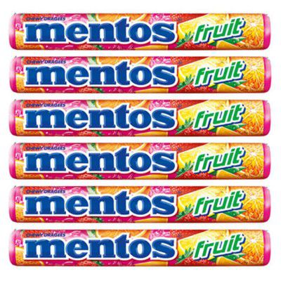 Mentos Fruit Roll, 6 x 29 g