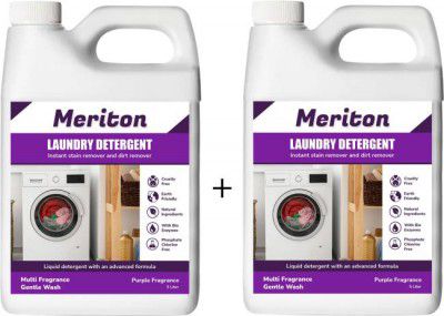 Meriton Liquid Detergent, Suitable For Top & Front load Washing Machine & handwash Lavender Liquid Detergent  (10000 ml)