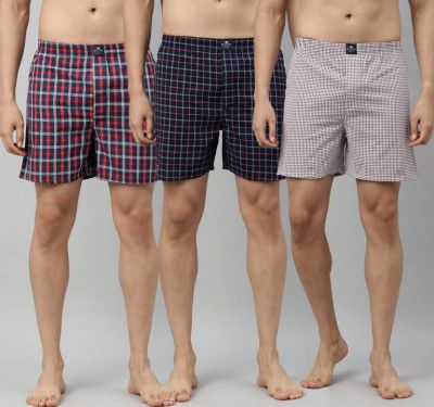 METRONAUT by Flipkart  Pack of 3 Checkered Men Boxer