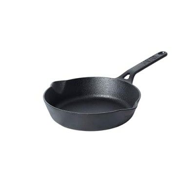 Meyer Pre-Seasoned Cast Iron Frypan, 20cm, Black