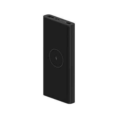 MI Lithium Ion Xiaomi Wireless Power Bank 10000mAh | 22.5W Fast Charging (USB-A) | 10W Wireless Charging | Two-Way Fast Charging | Fast Charging USB C Input Port -Black