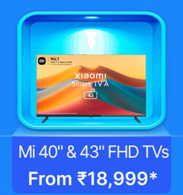 Mi TVs @ Rs. 18999 on Flipkart's Big Billion Days Sale