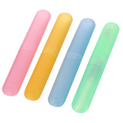 Miamour 4 Piece Plastic Toothbrush Cover, Multi Color