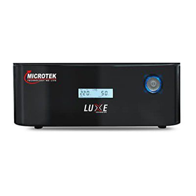 Microtek Luxe 1200 Pure Sine Wave 950VA/12V Inverter, Support 1 Battery with 2 Year Warranty for Home, Office & Shops