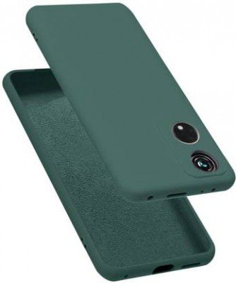 Micvir Back Cover for OPPO Reno8T 5G (Green, Dual Protection, Silicon, Pack of: 1)