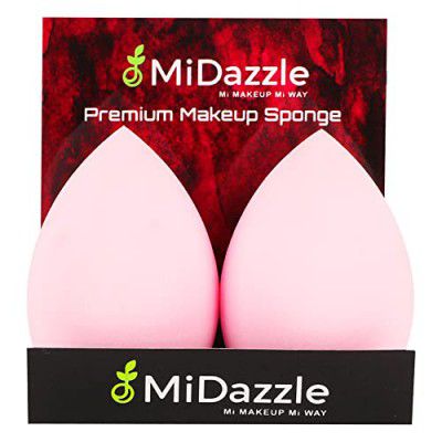 Midazzle Premium Ultra soft MakeUp sponge Pink (Pack of 2)