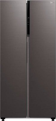 Midea 482 L Frost Free Side by Side Refrigerator (Black, MDRS619FGG28IND)