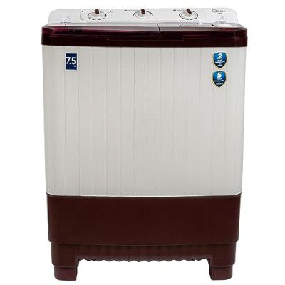 Midea 7.5 KG Semi Automatic Top Loading Washing Machine (MWMSA075PPG)