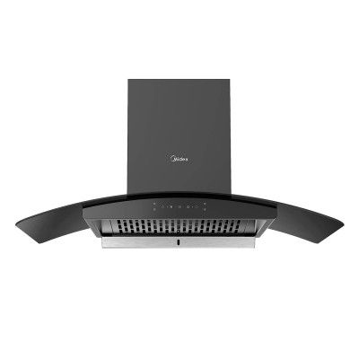 Midea 90 CM 1250 m3/hr Filterless Auto Clean Kitchen Chimney (90V11,Black)