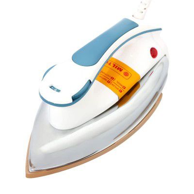 Milton Delux-777 1000 Watt Heavy Weight Dry Iron I Non Stick Coated Sole Plate I ISI Certified I 1 Year Warranty